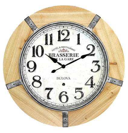 16 in. Bronze Large Outdoor Wall Clock, Waterproof Vintage Non